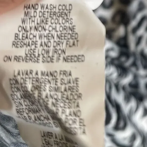 Tiana B. Black & White Sleeveless Animal-Print Maxi Dress; SZ S; NWOT - Picture 8 of 8